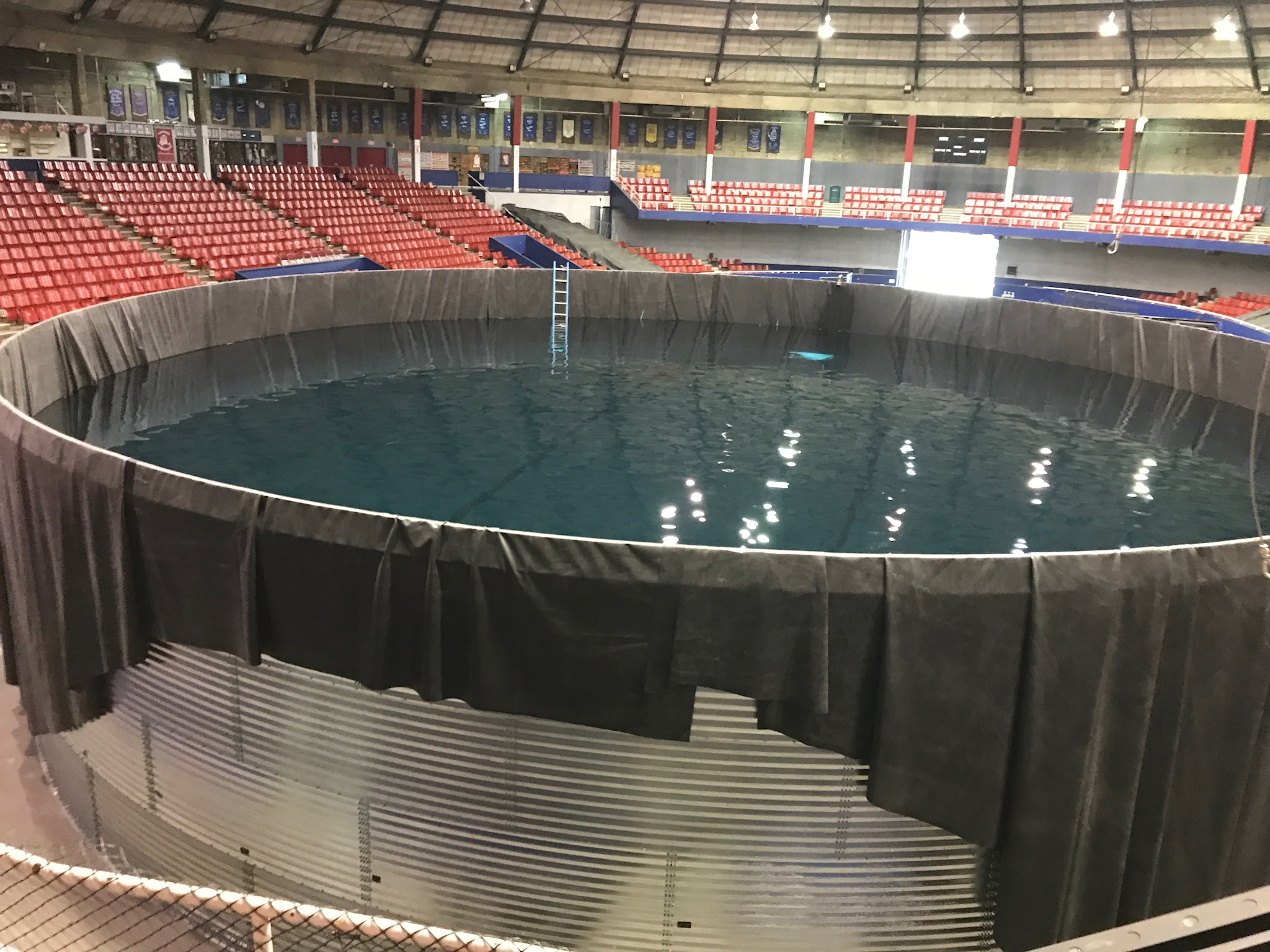 70 foot diameter tank at Agrodome